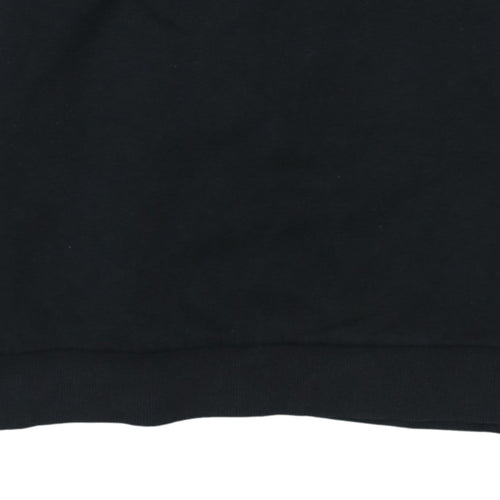 Adidas Womens Black 1/4 Zip Pullover Sweatshirt Size L