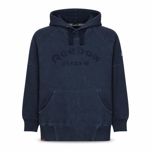 Reebok Classic Men's Blue Pullover Hoodie XL Retro Sportswear