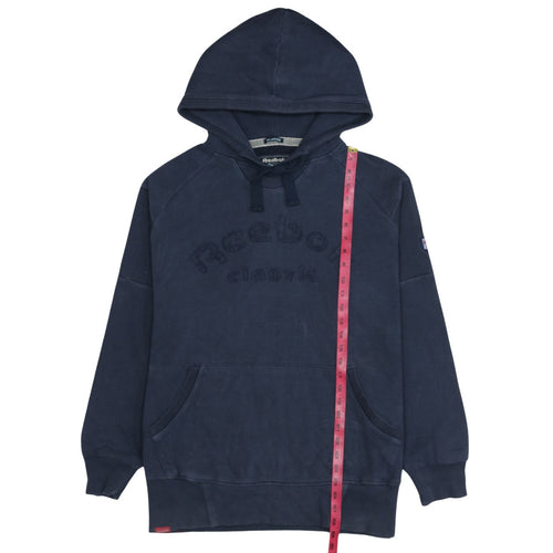 Reebok Classic Women's Navy Pullover Hoodie XL Cotton Blend Casual