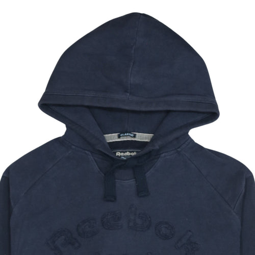 Reebok Classic Women's Navy Pullover Hoodie XL Cotton Blend Casual