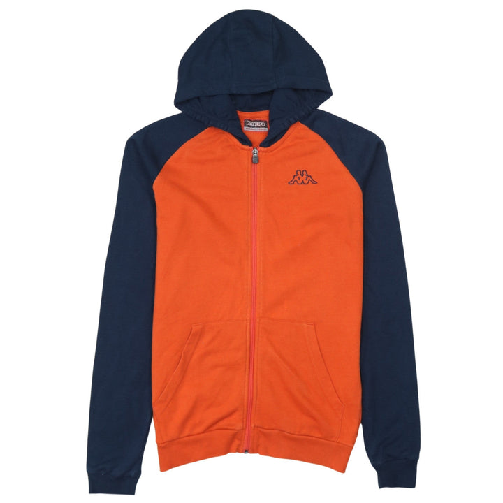 Kappa Boys Orange & Navy Full Zip Hoodie 14 Years 164cm Cotton Blend