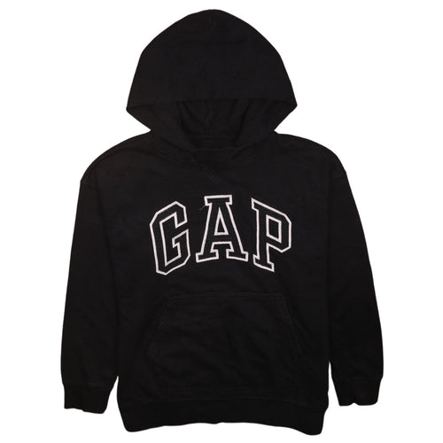 GAP Boys Black Pullover Hoodie Size 12 Cotton Blend Casual Sweatshirt