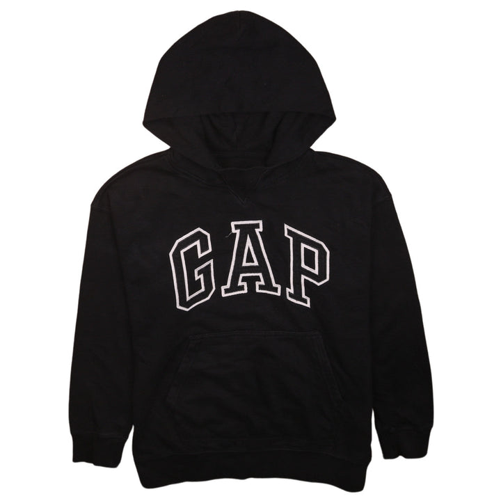 GAP Boys Black Pullover Hoodie Size 12 Cotton Blend Casual Sweatshirt