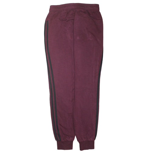 Adidas Men's Brown Jogger Sweatpants S Regular Fit Fleece