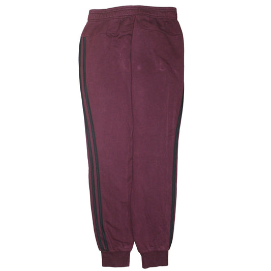 Adidas Men's Brown Jogger Sweatpants S Regular Fit Fleece