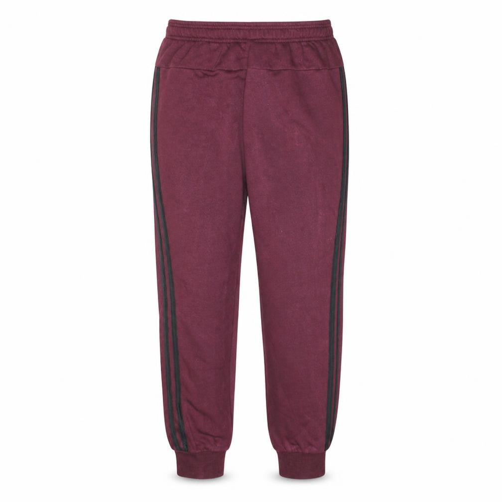 Front view of Adidas Men's Brown Jogger Sweatpants S Regular Fit Fleece