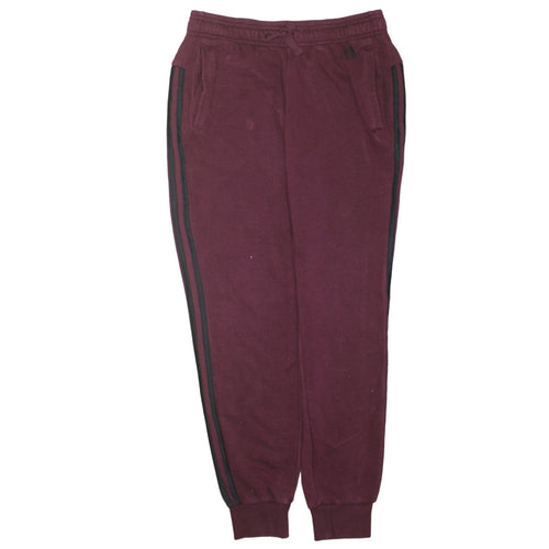 Adidas Men's Brown Jogger Sweatpants S Regular Fit Fleece