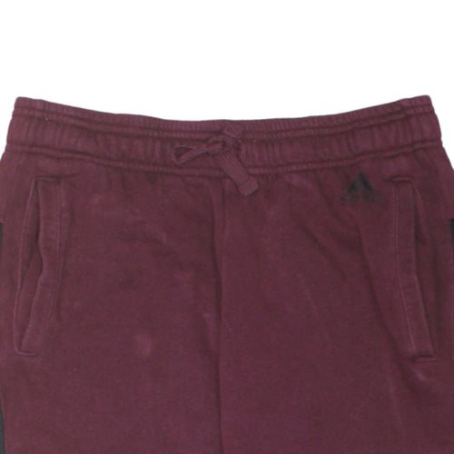 Adidas Men's Brown Jogger Sweatpants S Regular Fit Fleece