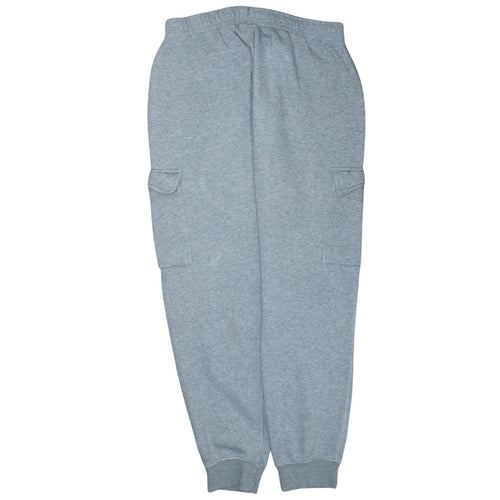 Nike Men's Grey Jogger Trousers M Regular Fit Cotton Blend
