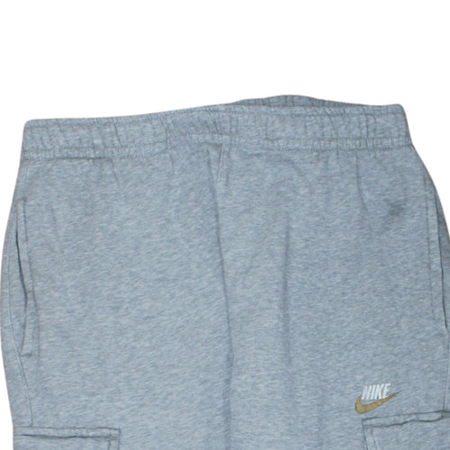 Nike Men's Grey Jogger Trousers M Regular Fit Cotton Blend