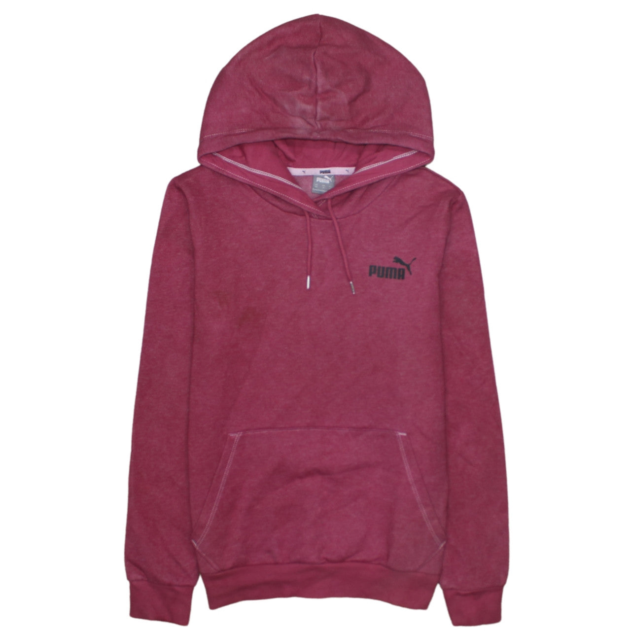 Puma Womens Pink Pullover Hoodie XS Casual Athletic Sweatshirt