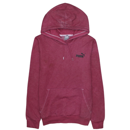 Puma Womens Pink Pullover Hoodie XS Casual Athletic Sweatshirt