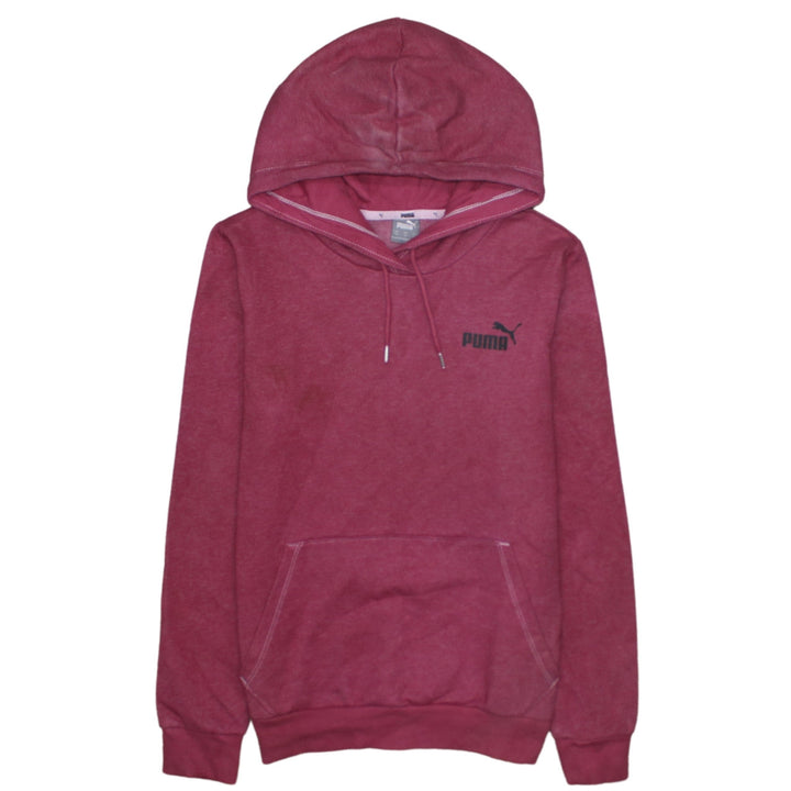 Puma Womens Pink Pullover Hoodie XS Casual Athletic Sweatshirt