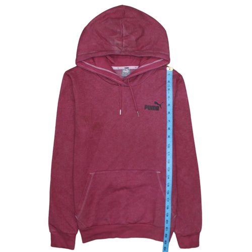 Puma Womens Pink Pullover Hoodie XS Casual Athletic Sweatshirt