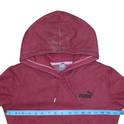 Puma Womens Pink Pullover Hoodie XS Casual Athletic Sweatshirt