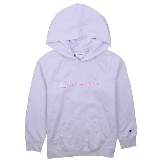 Champion Womens Lilac Hoodie XL Pullover Embroidered Logo Casual