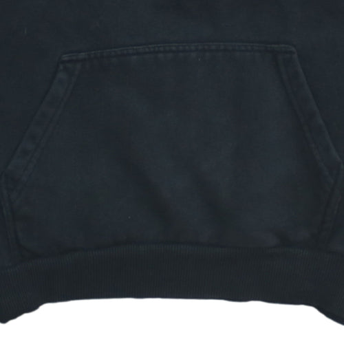 Ellesse Mens Black Pullover Hoodie Medium Logo Embroidered Fleece Sweatshirt