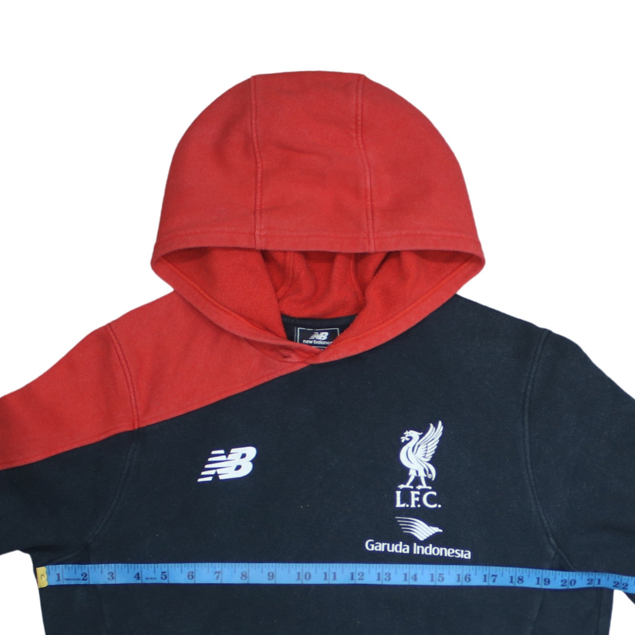 New Balance Men's Black Red LFC Pullover Hoodie Size M