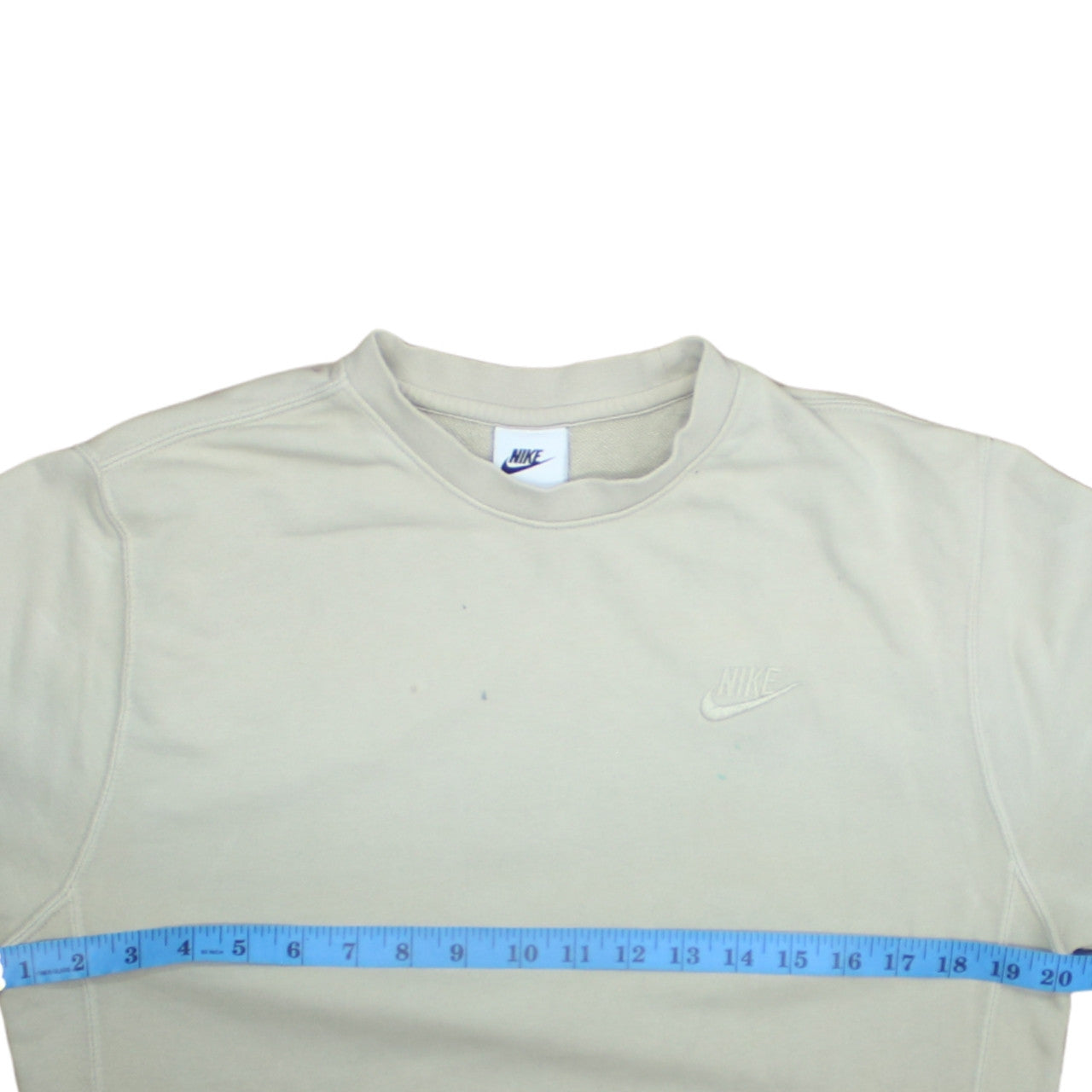 Nike Men's Beige XS Crew Neck Long Sleeve Pullover Sweatshirt