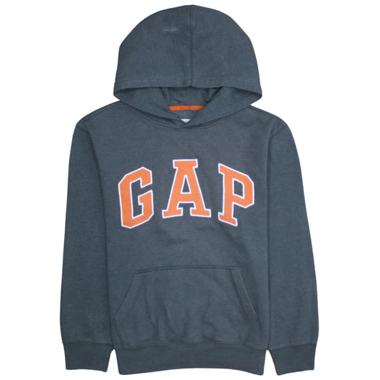 GAP Kids Boys Blue Pullover Hoodie XXL Cotton Blend Logo Sweatshirt