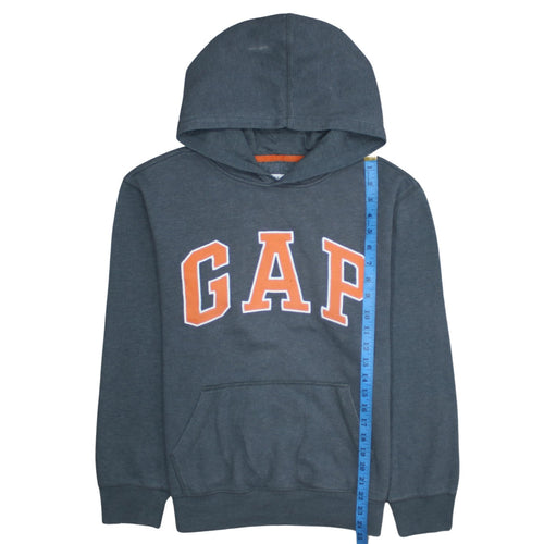 GAP Kids Boys Blue Pullover Hoodie XXL Cotton Blend Logo Sweatshirt