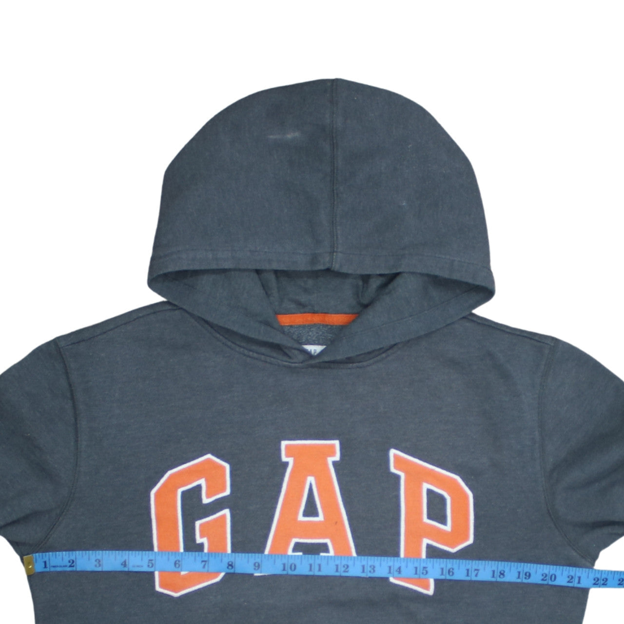 GAP Kids Boys Blue Pullover Hoodie XXL Cotton Blend Logo Sweatshirt