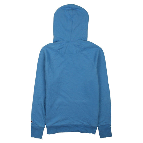 Champion Men's Blue Pullover Hoodie Size S Graphic Logo Sweatshirt