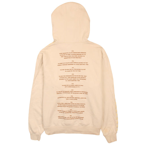 Puma Men’s Beige Pullover Hoodie M Regular Fit Sports Graphic