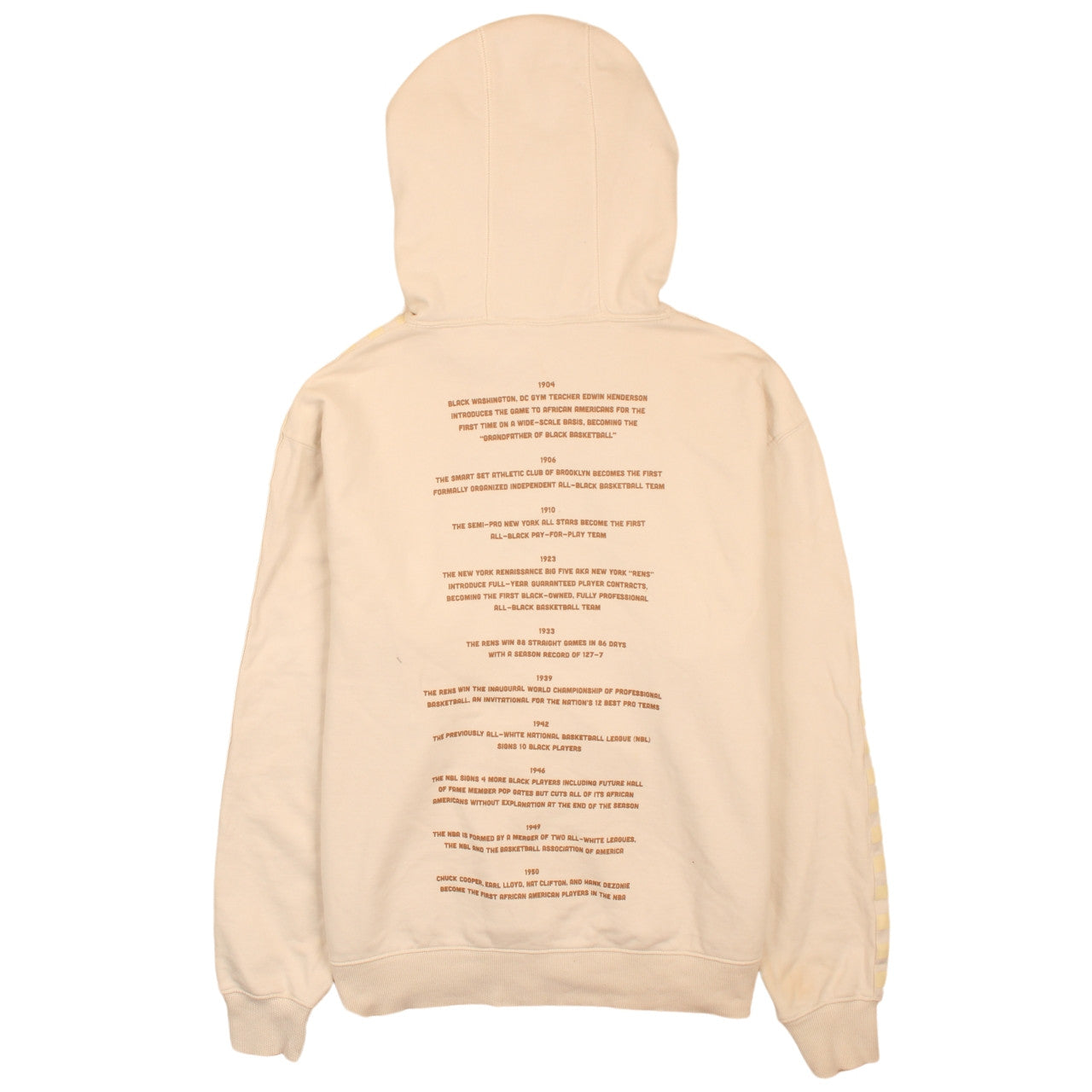 Puma Men’s Beige Pullover Hoodie M Regular Fit Sports Graphic