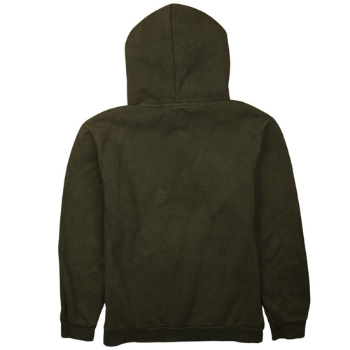 Puma Men's Green Pullover Hoodie Small Graphic Logo Sweatshirt