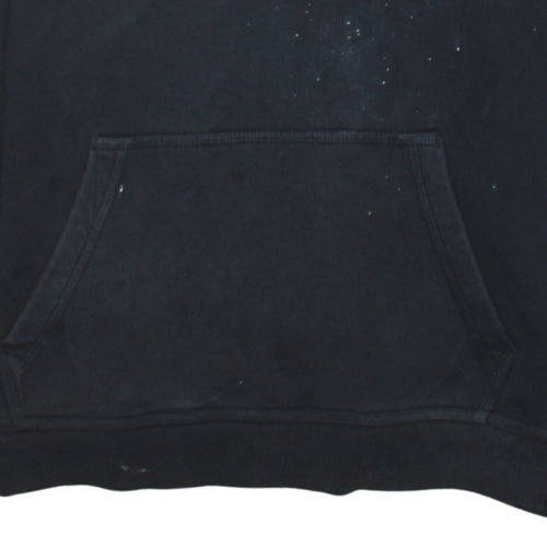 Nike Boys Black XL Pullover Hoodie with Logo Print Standard Fit