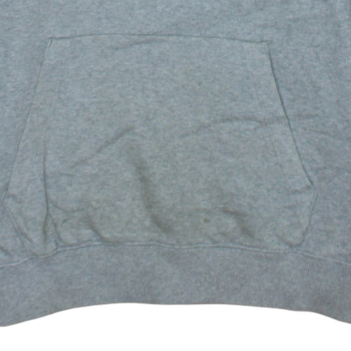 Champion Men's Grey Small Pullover Hoodie 100% Cotton Logo Sweatshirt