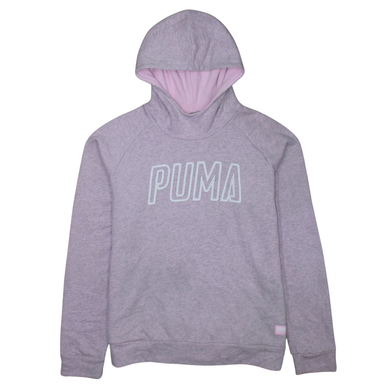 Puma Womens Grey Hooded Pullover Sweatshirt XL