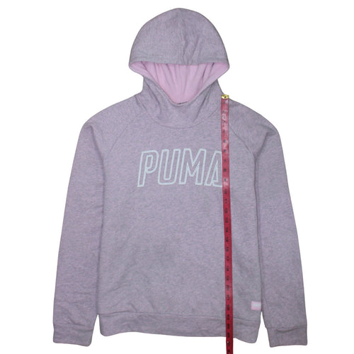 Puma Womens Grey Hooded Pullover Sweatshirt XL