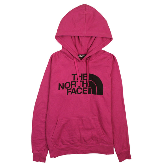 The North Face Women’s Pink Pullover Hoodie M Regular Fit Logo Design