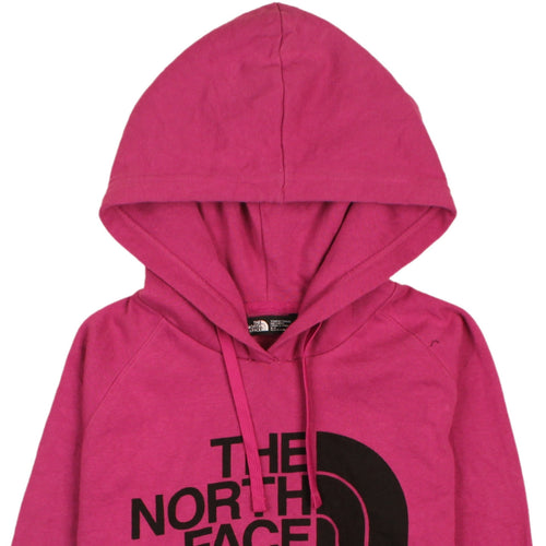 The North Face Women’s Pink Pullover Hoodie M Regular Fit Logo Design