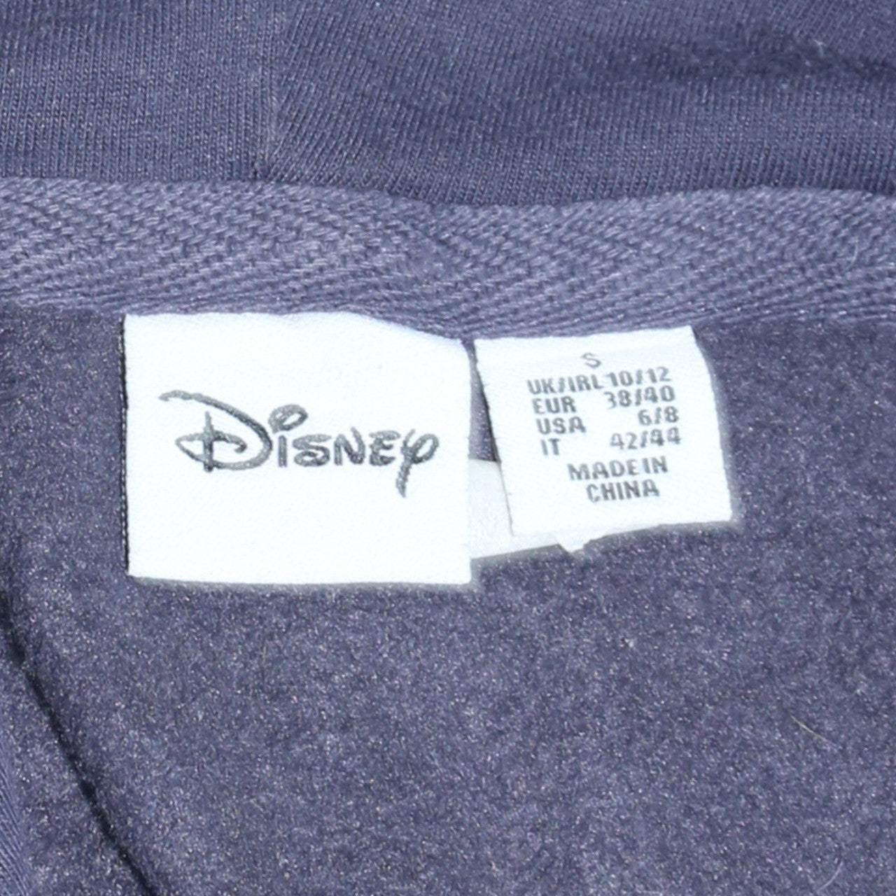 Disney Womens Navy Dumbo Graphic Pullover Hoodie Size S 10/12