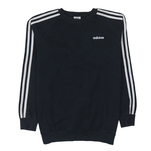 Adidas Womens Black Pullover Sweatshirt XS Classic Crew Logo