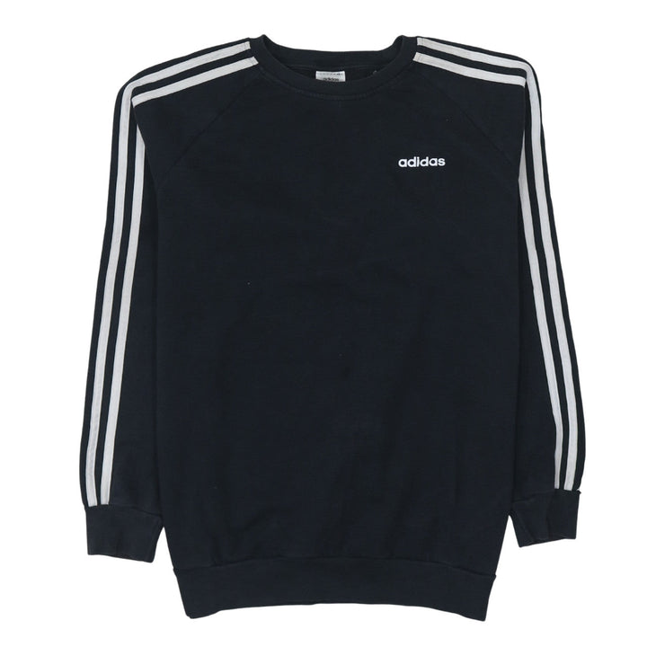 Adidas Womens Black Pullover Sweatshirt XS Classic Crew Logo