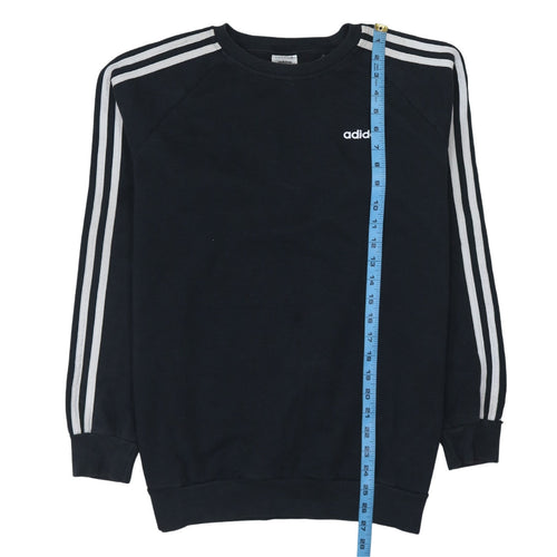 Adidas Womens Black Pullover Sweatshirt XS Classic Crew Logo