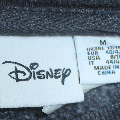 Disney Women Grey Minnie Mouse Bow Pullover Sweatshirt Size 12/14