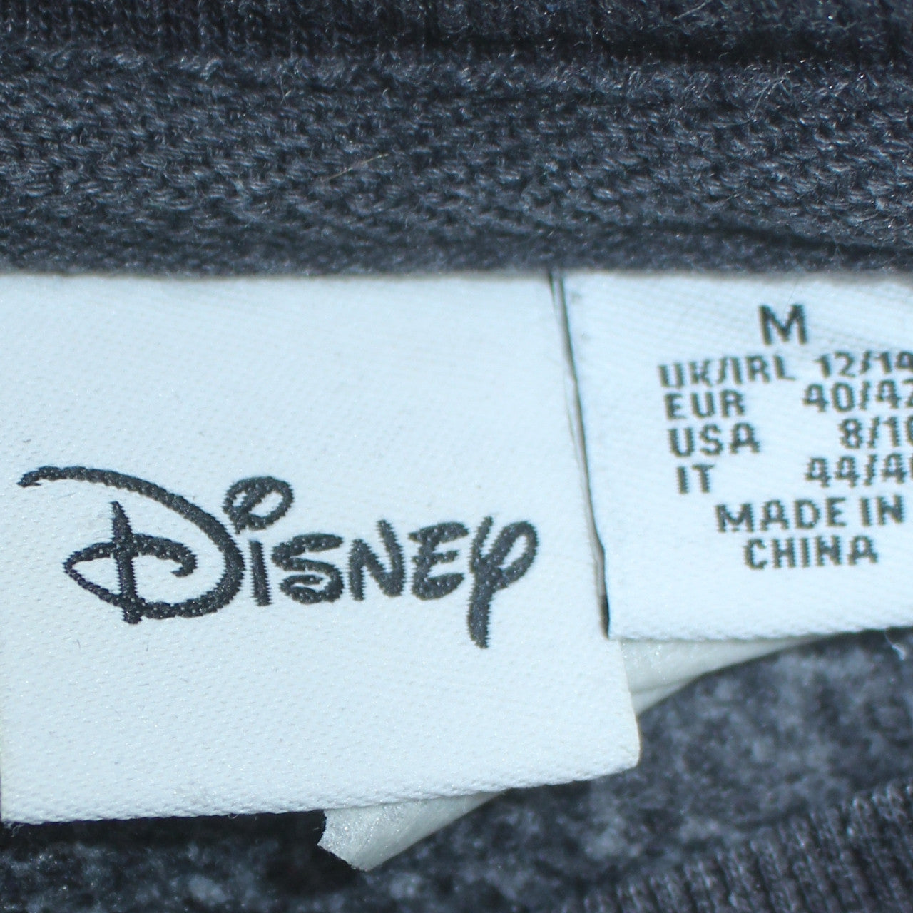 Disney Women Grey Minnie Mouse Bow Pullover Sweatshirt Size 12/14