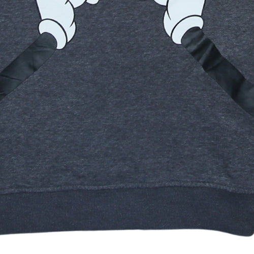 Disney Women Grey Minnie Mouse Bow Pullover Sweatshirt Size 12/14
