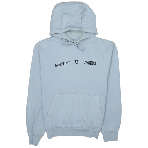 Nike Mens Grey Small Pullover Hoodie Graphic Print Sportswear