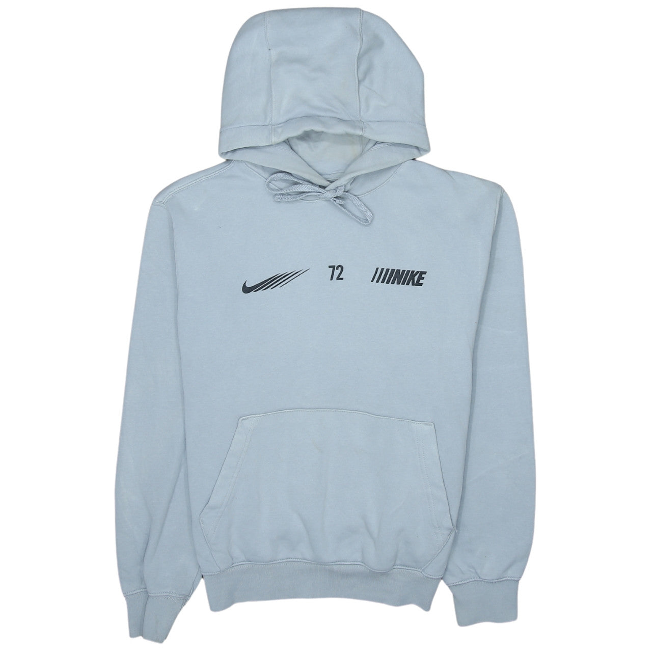 Nike Mens Grey Small Pullover Hoodie Graphic Print Sportswear