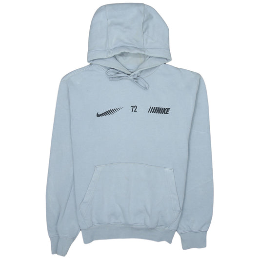 Nike Mens Grey Small Pullover Hoodie Graphic Print Sportswear