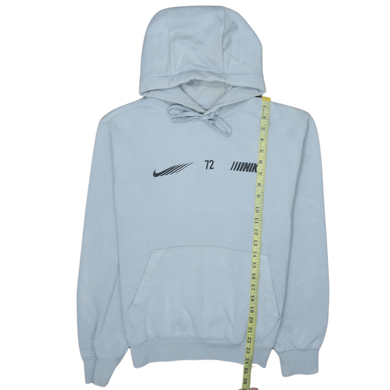 Nike Mens Grey Small Pullover Hoodie Graphic Print Sportswear