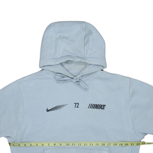 Nike Mens Grey Small Pullover Hoodie Graphic Print Sportswear
