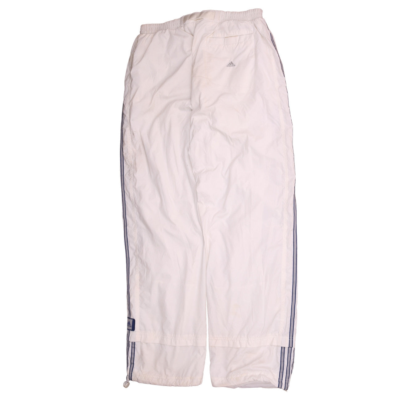 Adidas Men's White 32in Track Pants Adjustable Waist Activewear