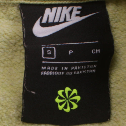 Nike Men's Beige Small Logo Crew Neck Pullover Sweatshirt